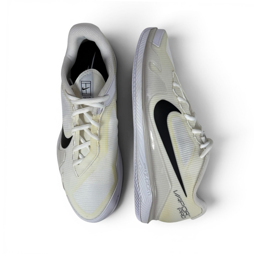 Nike Court Air Zoom Vapor Pro Tennis Shoes Mens 12 White Black CZ0220-124